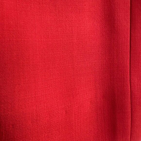 Chanel Boutique Vintage Red Mini Pencil Suit Skirt size Small - Picture 4 of 6